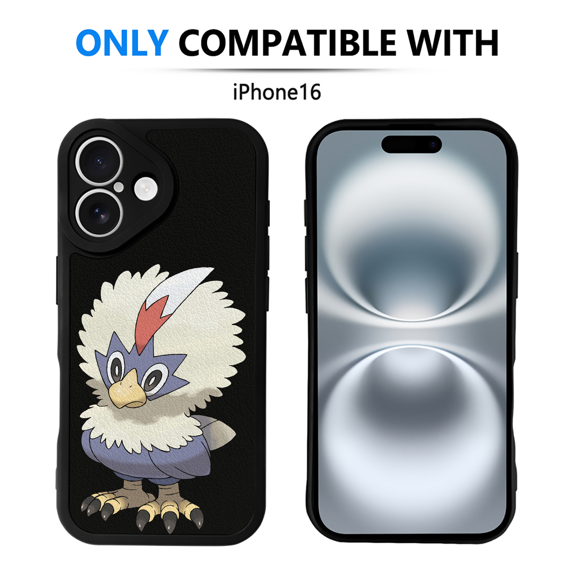 （画像用） ポケットモンスター Pokémon 【iPhone 16シリーズ対応】シリコンスマホケース（レザー調） 材質：シリコン